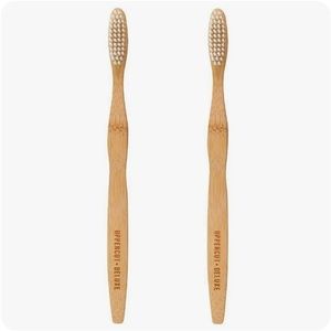 Two Pack Deluxe Bamboo Toothbrushes - Firm